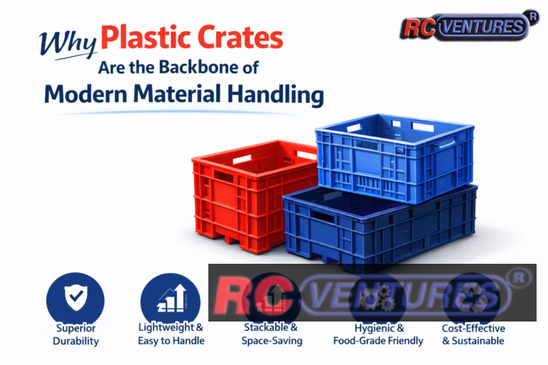 Read more about the article Why Plastic Crates Are the Backbone of Modern Material Handling