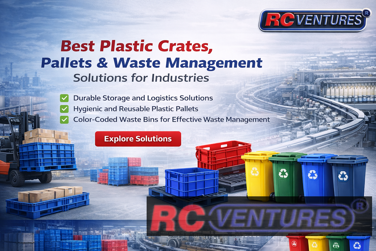 You are currently viewing Best Plastic Crates, Pallets & Waste Management Solutions for Industries