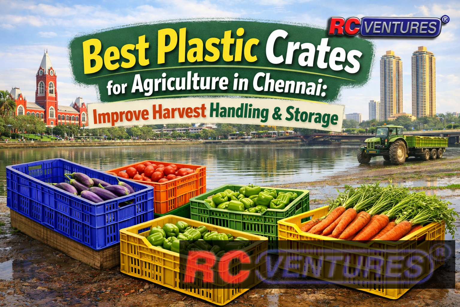 Read more about the article Best Plastic Crates for Agriculture in Chennai: Improve Harvest Handling & Storage